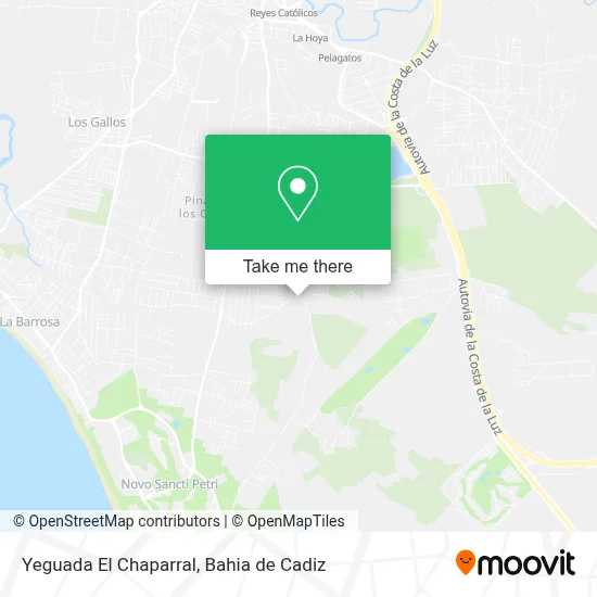 Yeguada El Chaparral map