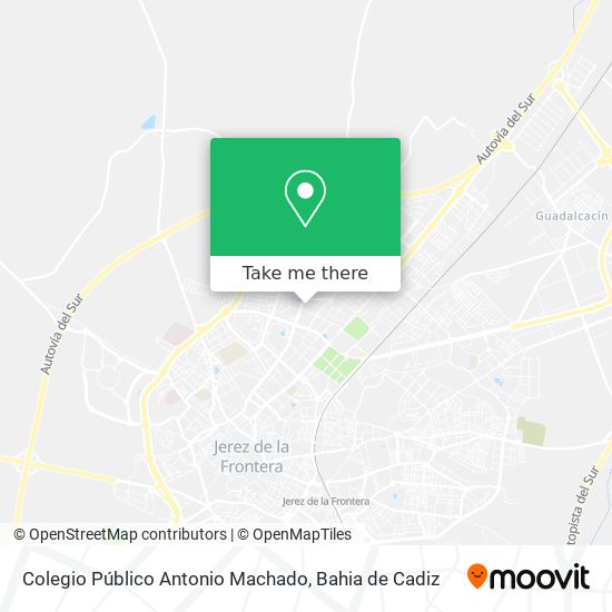 mapa Colegio Público Antonio Machado