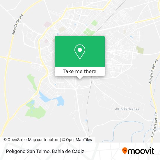 Polígono San Telmo map