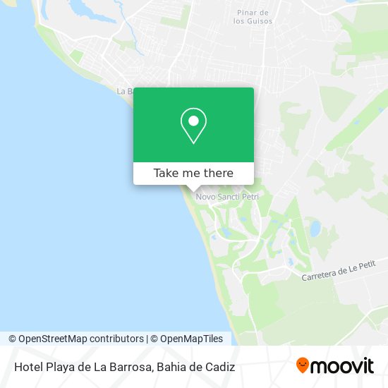 Hotel Playa de La Barrosa map