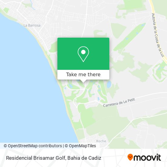 Residencial Brisamar Golf map