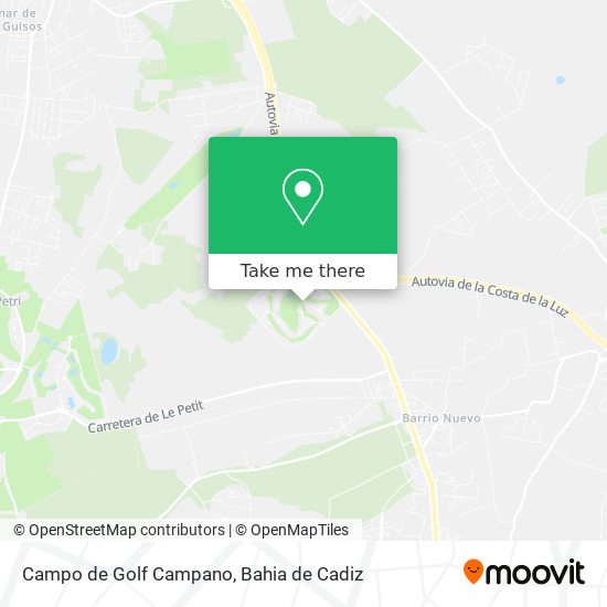 Campo de Golf Campano map