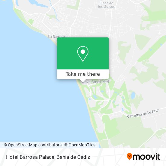 mapa Hotel Barrosa Palace