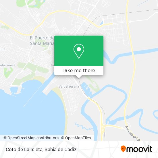 Coto de La Isleta map