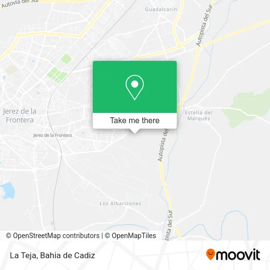 La Teja map