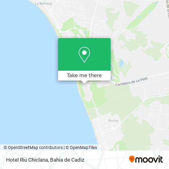 Hotel Riu Chiclana map