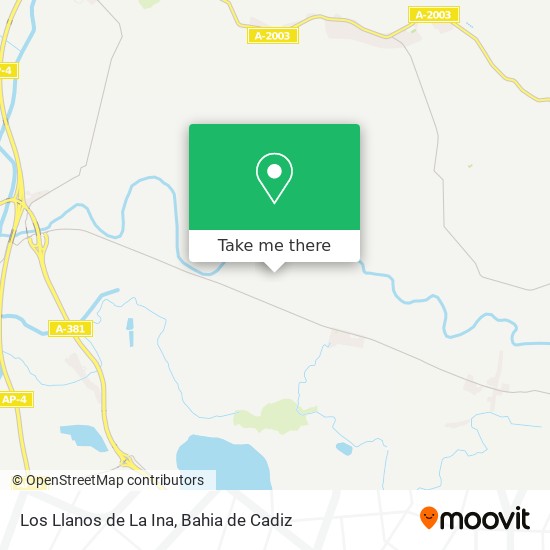 Los Llanos de La Ina map