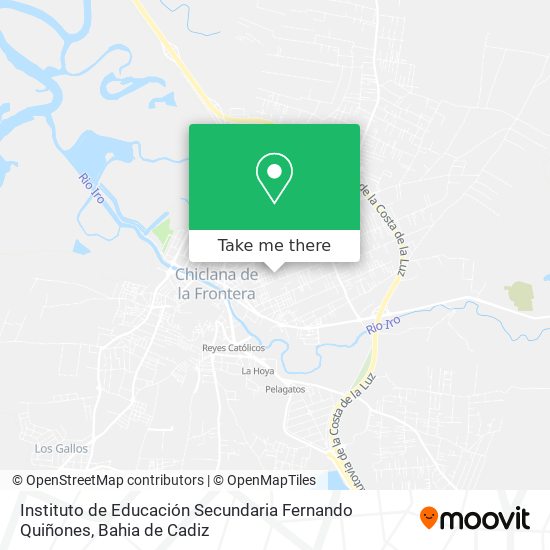 mapa Instituto de Educación Secundaria Fernando Quiñones