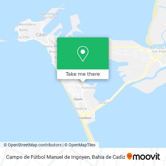 Campo de Fútbol Manuel de Irigoyen map