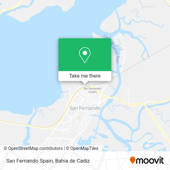San Fernando Spain map