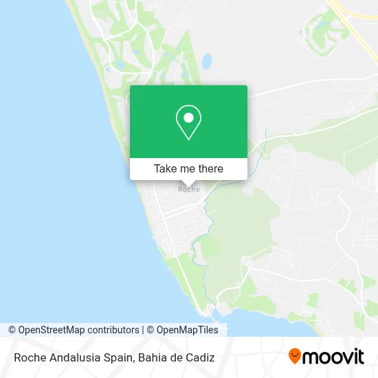Roche Andalusia Spain map