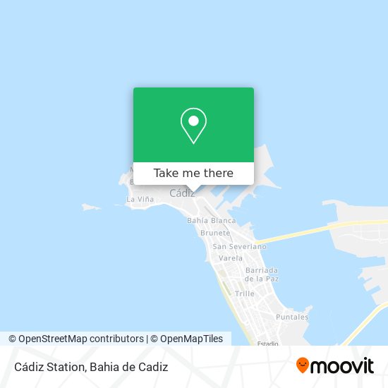 Cádiz Station map
