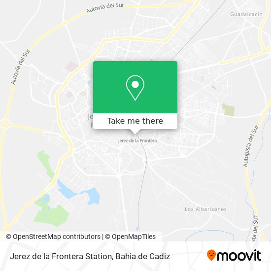 Jerez de la Frontera Station map