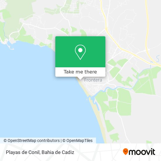 Playas de Conil map