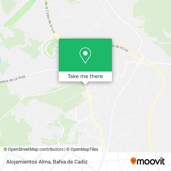 Alojamientos Alma map