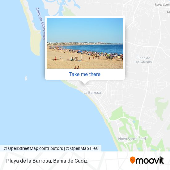 mapa Playa de la Barrosa