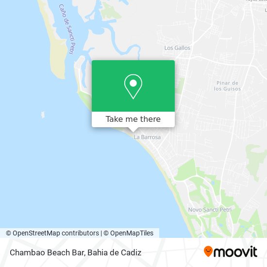 Chambao Beach Bar map