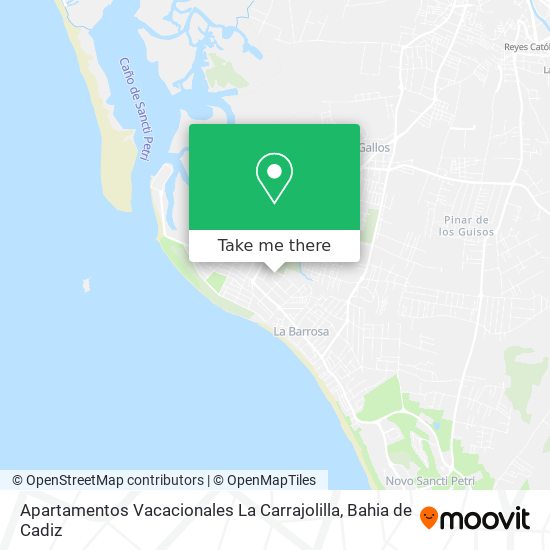 mapa Apartamentos Vacacionales La Carrajolilla