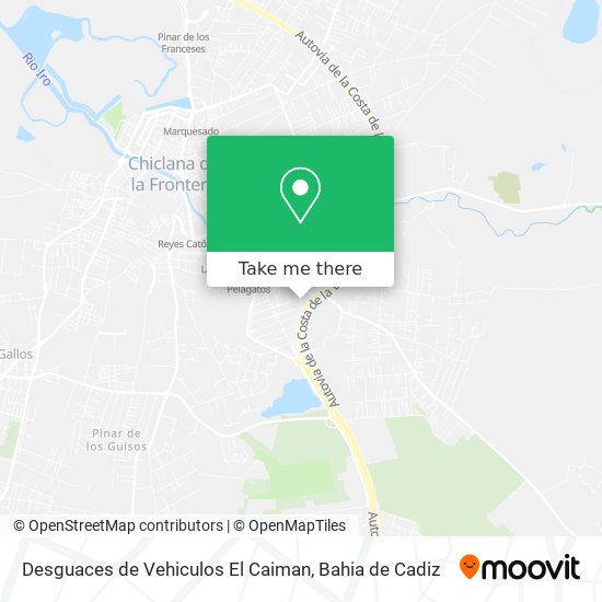 Desguaces de Vehiculos El Caiman map