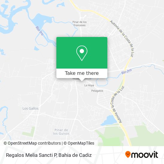 Regalos Melia Sancti P map