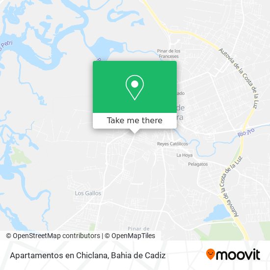 Apartamentos en Chiclana map