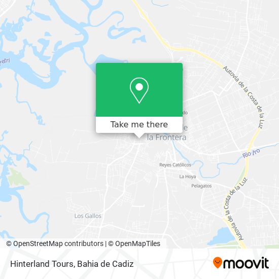 Hinterland Tours map