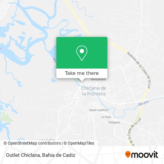 Outlet Chiclana map