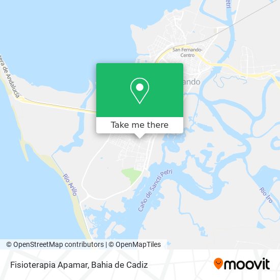 Fisioterapia Apamar map