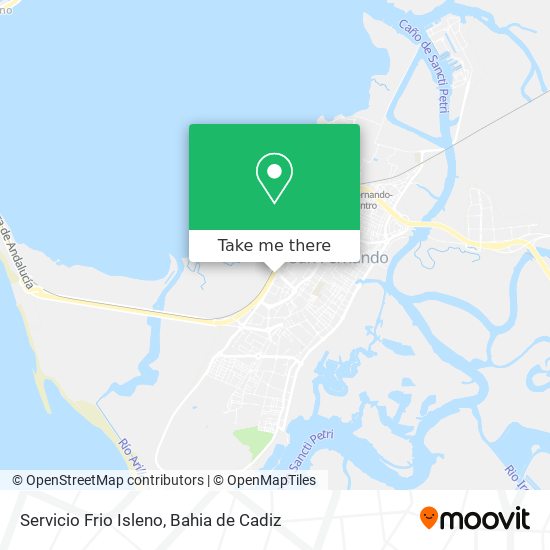 Servicio Frio Isleno map