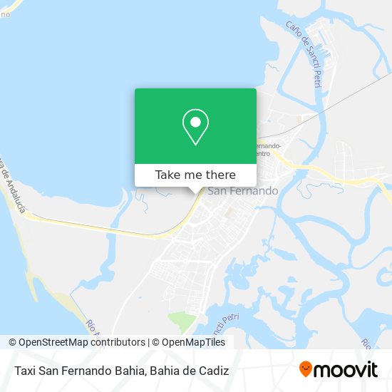 Taxi San Fernando Bahia map