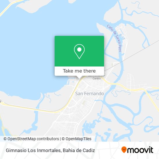 Gimnasio Los Inmortales map