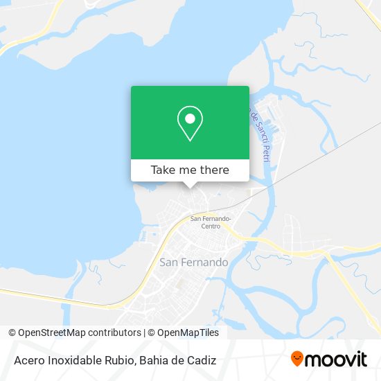 Acero Inoxidable Rubio map