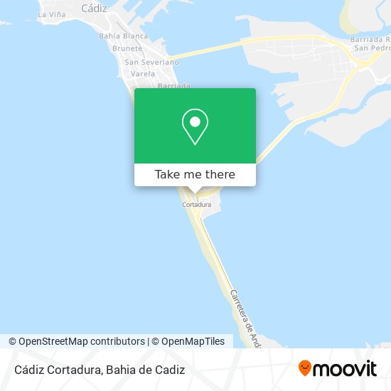 Cádiz Cortadura map