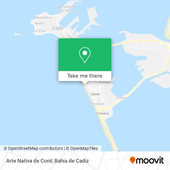 Arte Nativa de Conil map