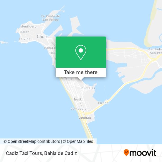 Cadiz Taxi Tours map