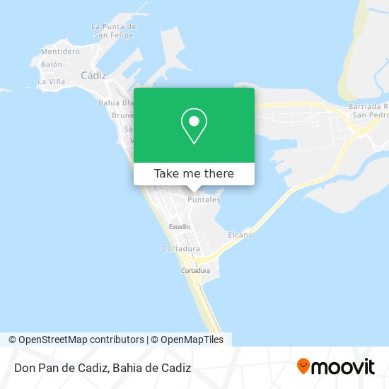 Don Pan de Cadiz map