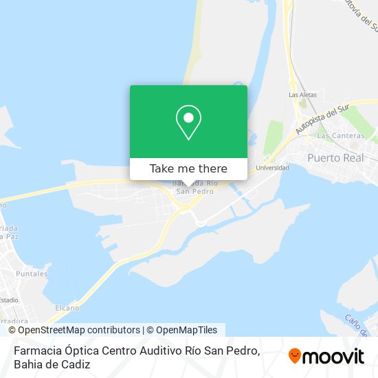 mapa Farmacia Óptica Centro Auditivo Río San Pedro