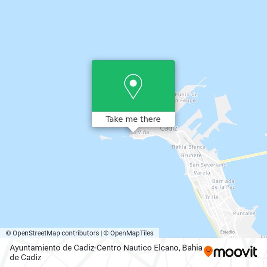 Ayuntamiento de Cadiz-Centro Nautico Elcano map