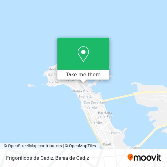 Frigorificos de Cadiz map