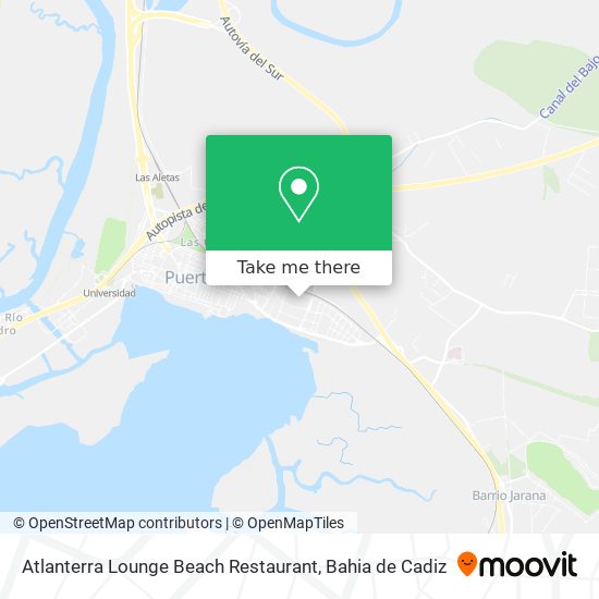 Atlanterra Lounge Beach Restaurant map