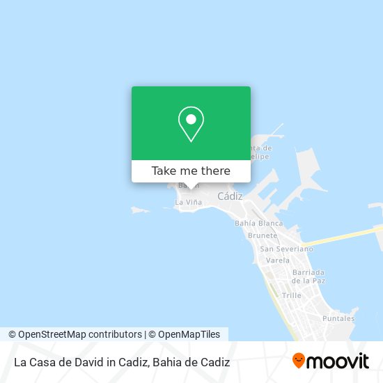 mapa La Casa de David in Cadiz