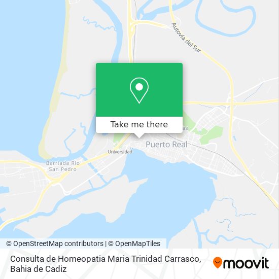 mapa Consulta de Homeopatia Maria Trinidad Carrasco