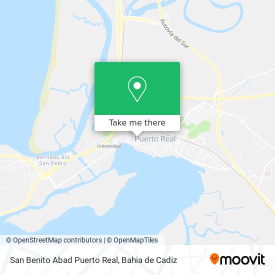 San Benito Abad Puerto Real map