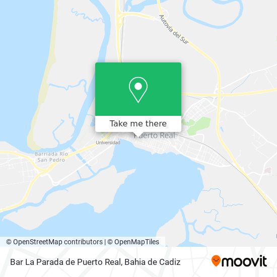 Bar La Parada de Puerto Real map