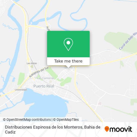 Distribuciones Espinosa de los Monteros map