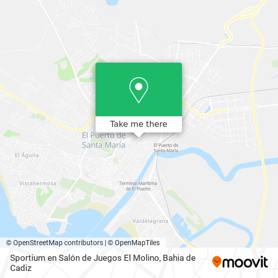 Sportium en Salón de Juegos El Molino map