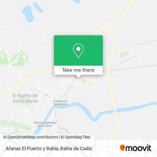 Afanas El Puerto y Bahía map