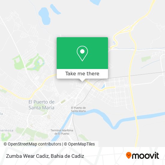 Zumba Wear Cadiz map