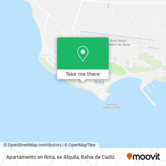 mapa Apartamento en Rota, se Alquila