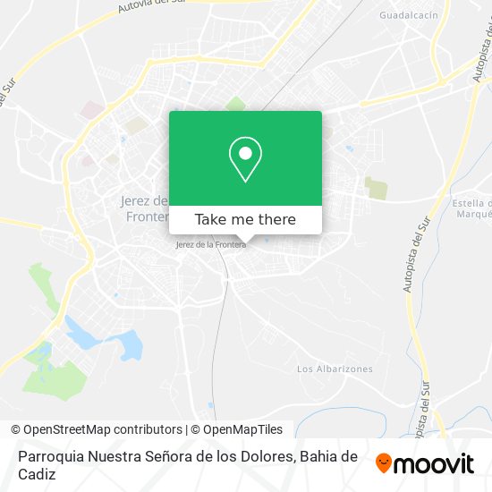 mapa Parroquia Nuestra Señora de los Dolores